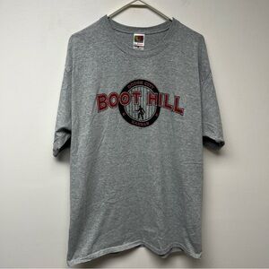 Vintage Boothill Dodge City Kansas TShirt Gray Adult L Cowboy Country Saloon